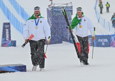 Freestyle, historic Italian double victory in ski cross: Deromedis triumphs, Tomasoni takes silver 