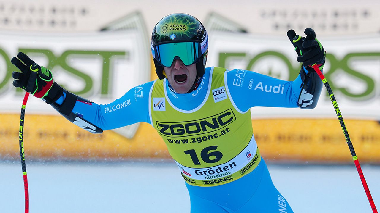 Val Gardena: Giovanni Franzoni chiude terzo in super-G e firma il primo podio in Coppa del Mondo