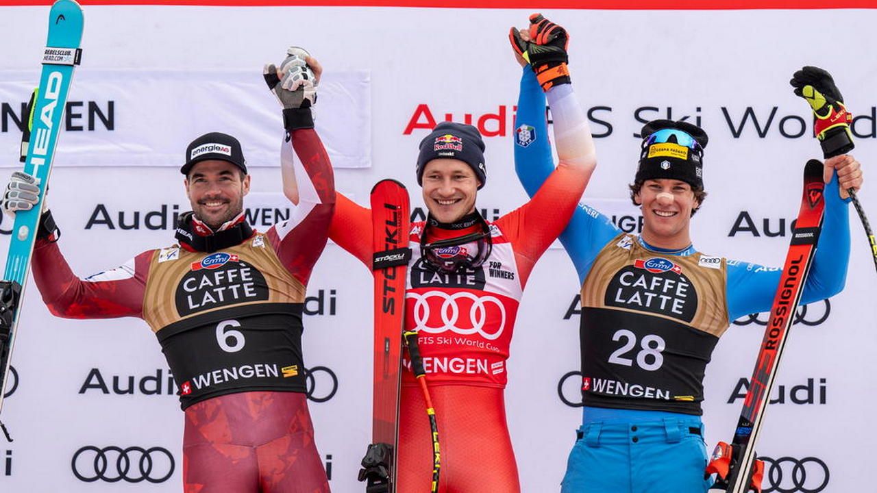 Coppa del Mondo: Giovanni Franzoni conclude terzo a Wengen e centra il primo podio in discesa