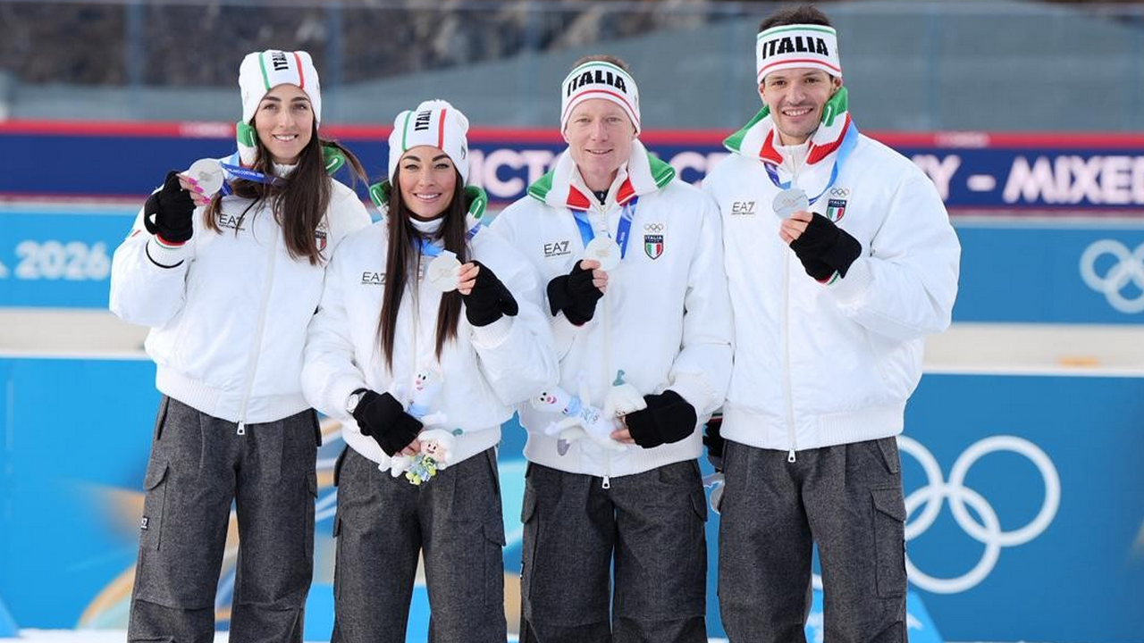 L'Italia sale sul podio ad Anterselva: quartetto azzurro d'argento nella staffetta mista olimpica
