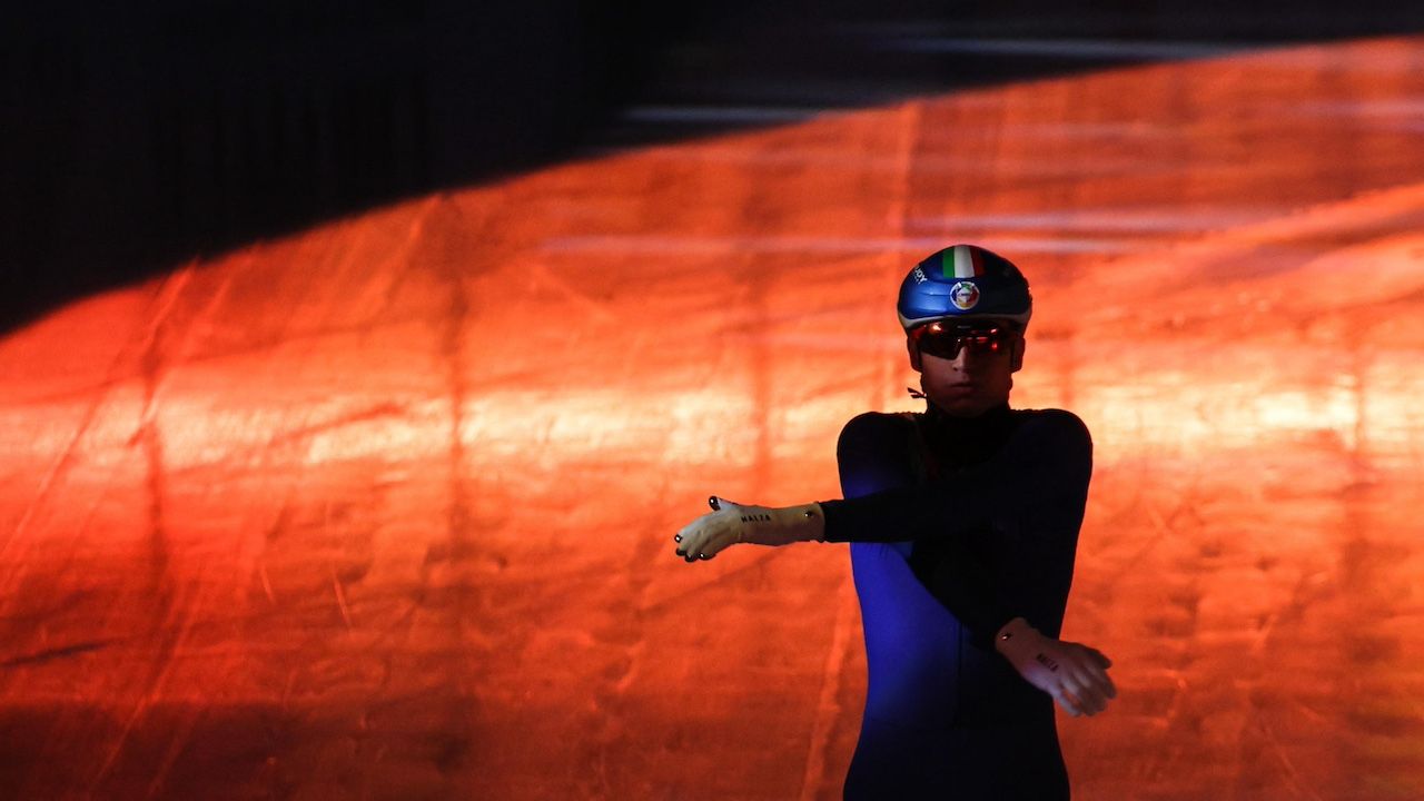 Short track: Pietro Sighel sottoposto a test sulla pista di Bormio