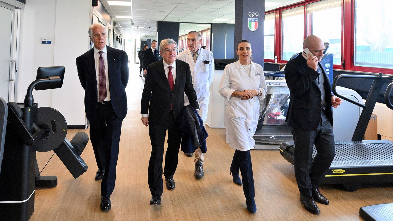 ll Presidente del CIO Thomas Bach visita il CPO Onesti, "buona fortuna per Milano Cortina"